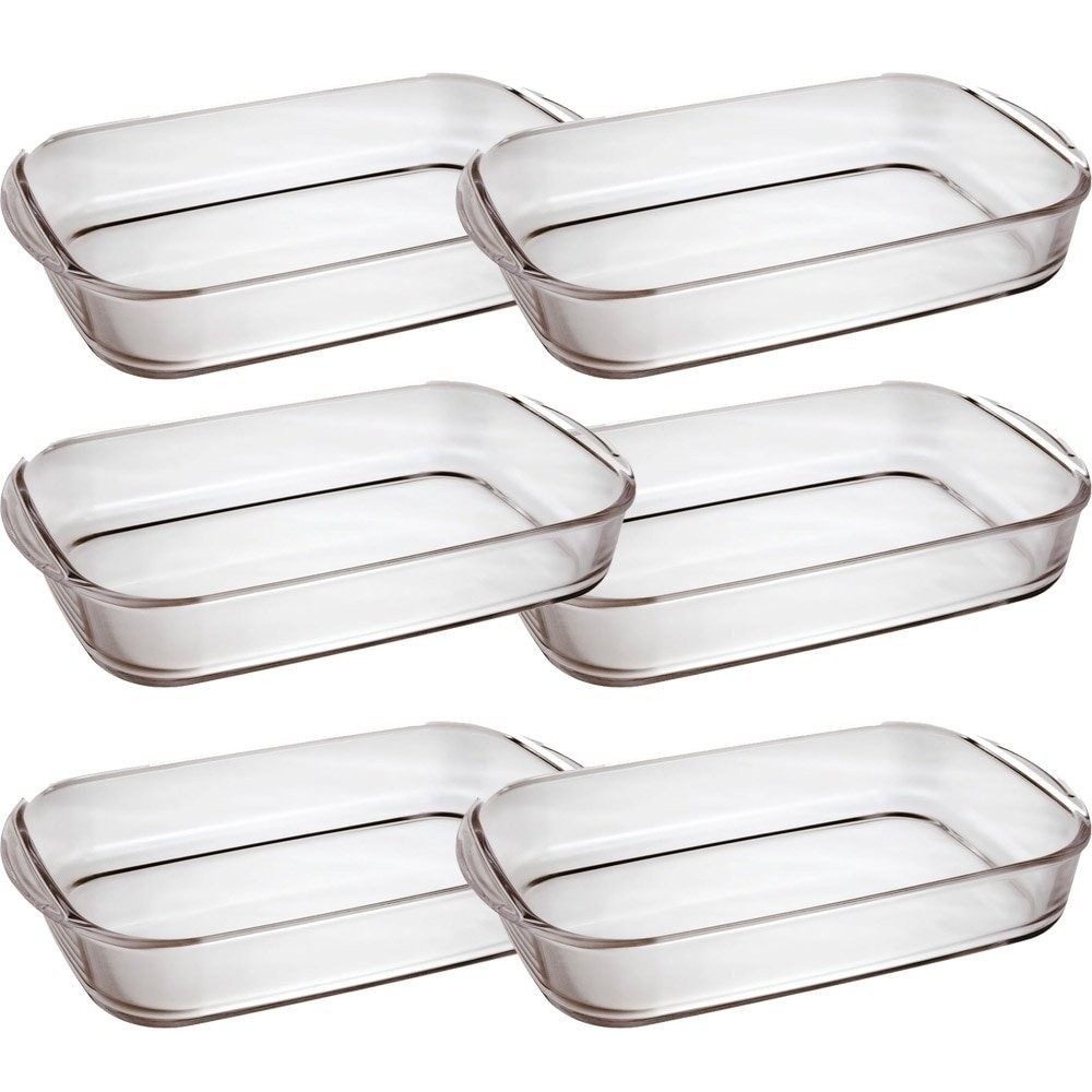 Assadeira Nadir Retangular 4 Litros Lasanheira Sempre 6 Peças em Oferta na Shopee