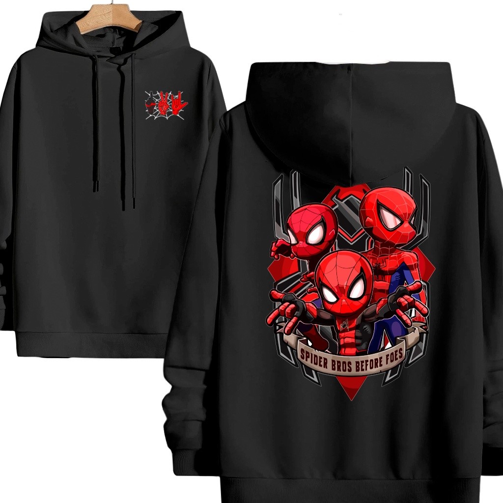 Moletom blusa de frio estampado homem aranha moletom quente casaco Flanelado algodão Premium, com conforto e estilo