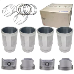 Kit Camisa Pistao E Aneis Std Peug 206 207 Hoggar Cit C3 1.4 8v 2003 A 2013 Metal Leve