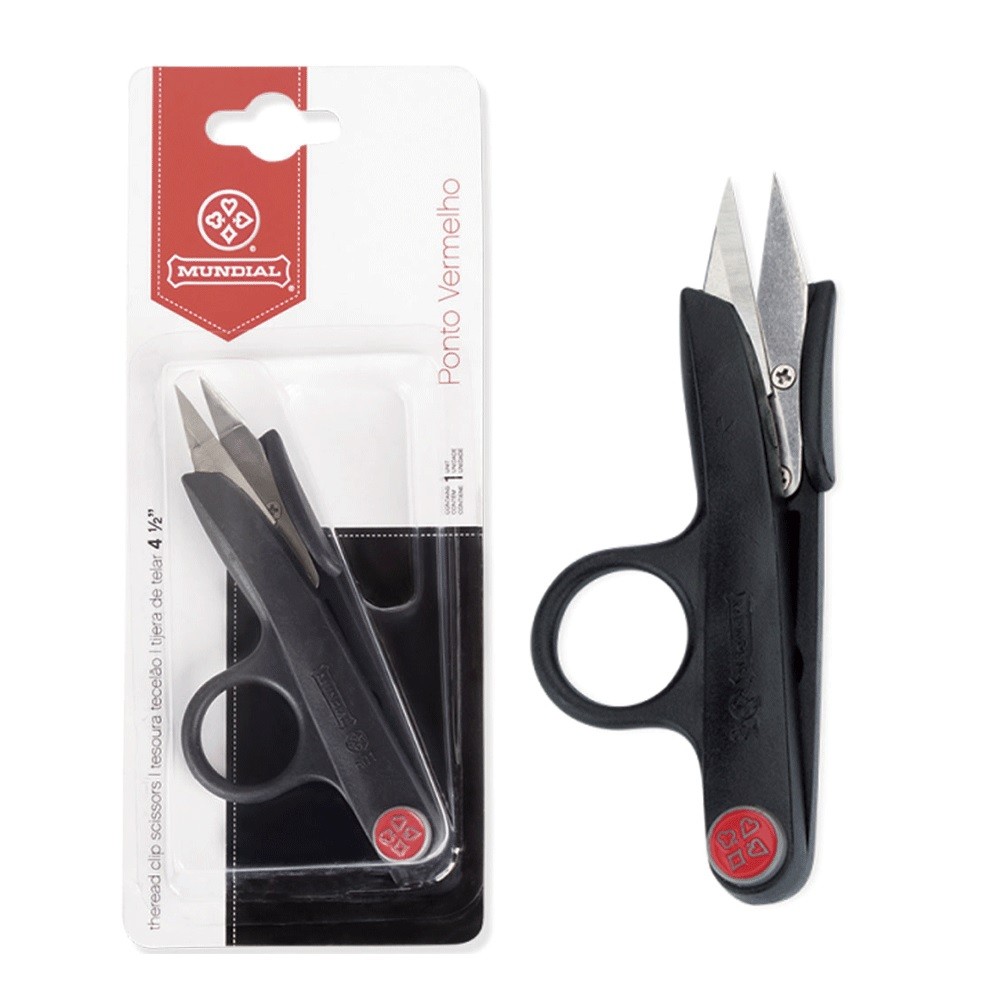 Tesoura em Aço Inox Mundial Tecelão 601 para Arremate - Costura e Acabamentos em Roupas e Calçados em Oferta na Shopee
