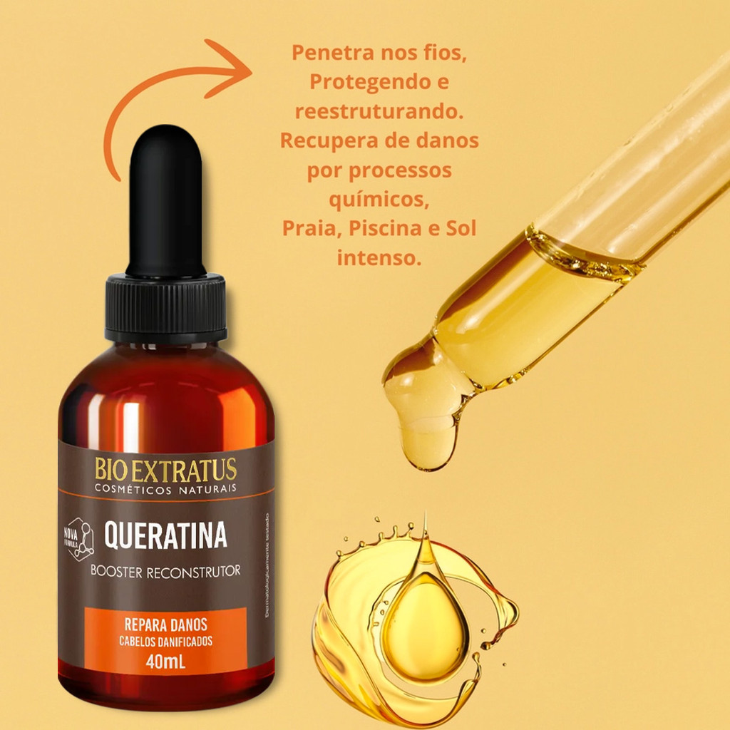 Detalhes do Bio Extratus Queravit Queratina Booster Reconstrutor - Tratamento Capilar 40ml