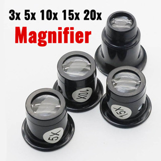 Conjunto De 4 Peças De Lupas Monoculares 3x 5x 10x 15x 20x Lupa Ocular Para Ferramentas De Relojoeiro Ferramenta De Repa em Oferta na Shopee