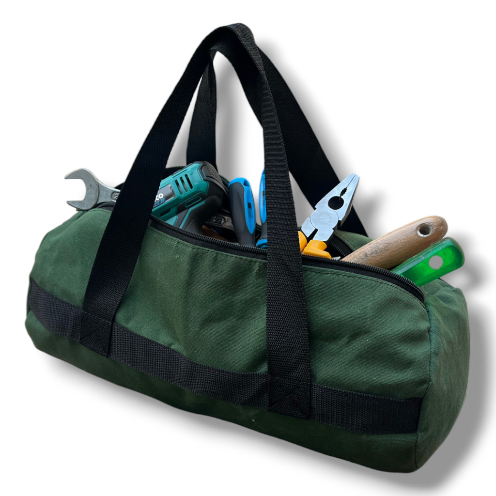 Bolsa De Ferramentas Reforçada Em Lona Militar Bolsa para o Pai para levar equipamentos e ferramenta