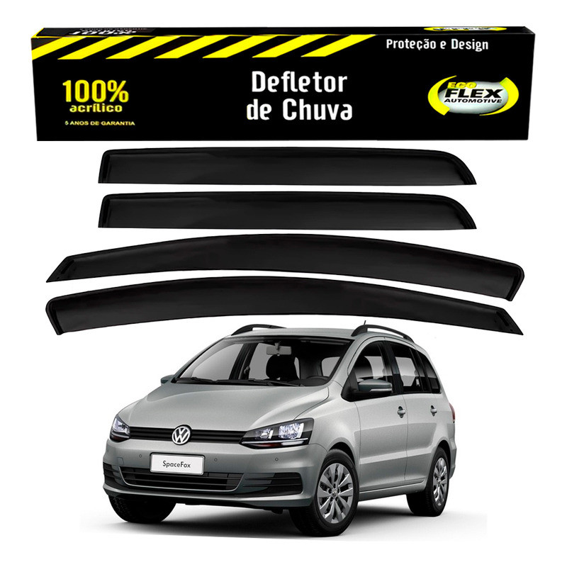 Jogo Calha Defletor Chuva Crossfox 1.6 2015 A 2018 em Oferta na Shopee