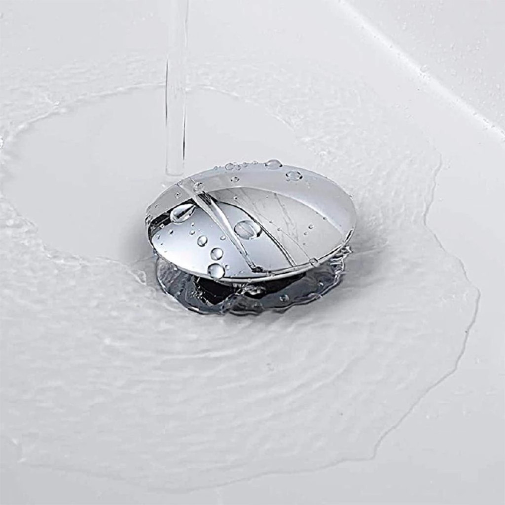 Imagem Valvula Click Ralo Cromada Para Pia Cuba Lavatório Banheiro Lavabo Conexão 7/8 Aço Inox 304 Luxo