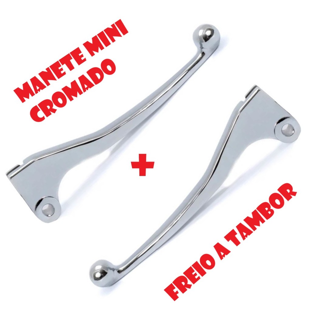 Manete Mini Embreagem + Direito Cg Titan Fan 150 Ks Cromado