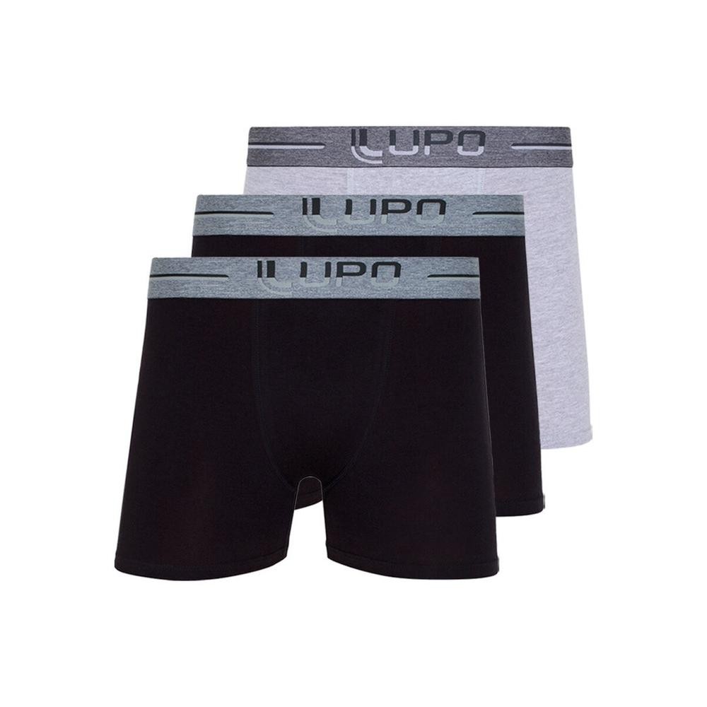 Kit com 3 Cuecas Boxer Lupo 784-016 Colorido