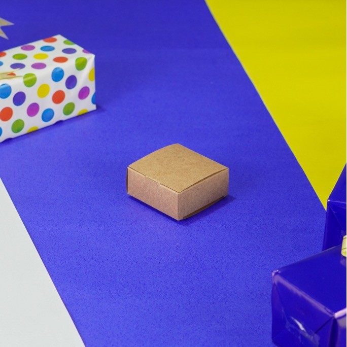 50 caixas para Bijuteria Presente Docinhos e outros 7x7x3 cm - Kraft em Oferta na Shopee