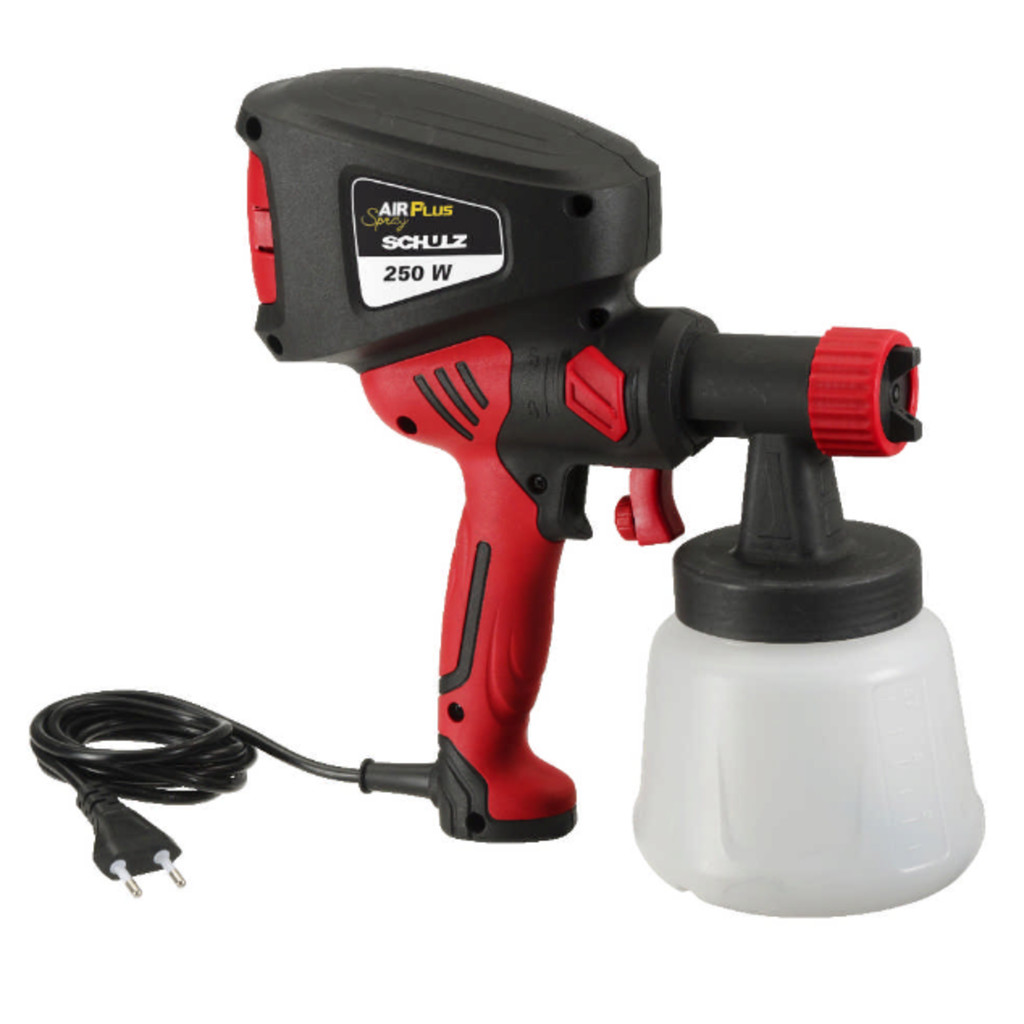 Pistola De Pintura Pulverizadora 250W Air Plus 127V Para Pintura Uniforme e Acabamento Fino - Schulz