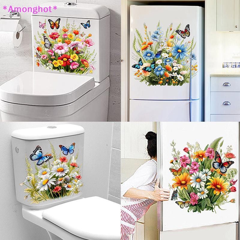 Entrehot > Flor À Prova D'água Adesivo De Banheiro Embelezamento De Assento De Vaso Sanitário Decorativo Decalques Autoa