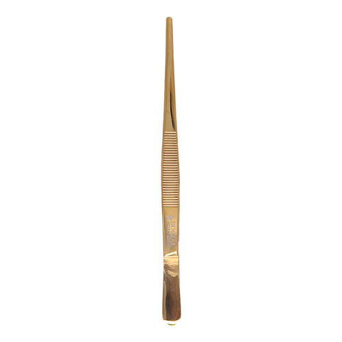Pinça Anatômica Dissecção Plasma Dourada