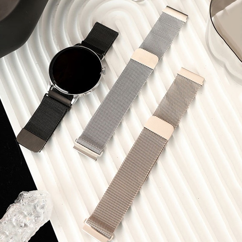 Pulseira de 22mm Milanese para Smartwatch Haylou Solar Plus LS18 Haylou S8 / R8