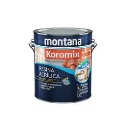 RESINA ACRILICA MONTANA KOROMIX BRILHANTE BASE ÁGUA 3,6L VÁRIAS CORES
