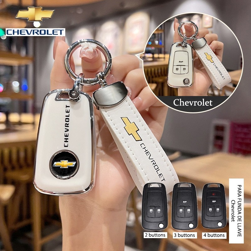 Capa Para Chave De Carro Chevrolet Onyx/Cruze/Cobalt/S10/Montana/Spin/Tracker Chaveiro TPU