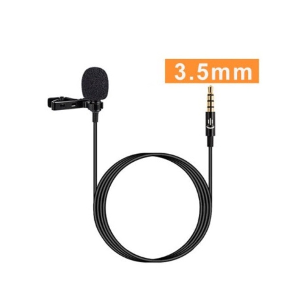 Microfone de Lapela Profissional P2 3.5mm Omnidirecional para Celular Câmera PC com Clip