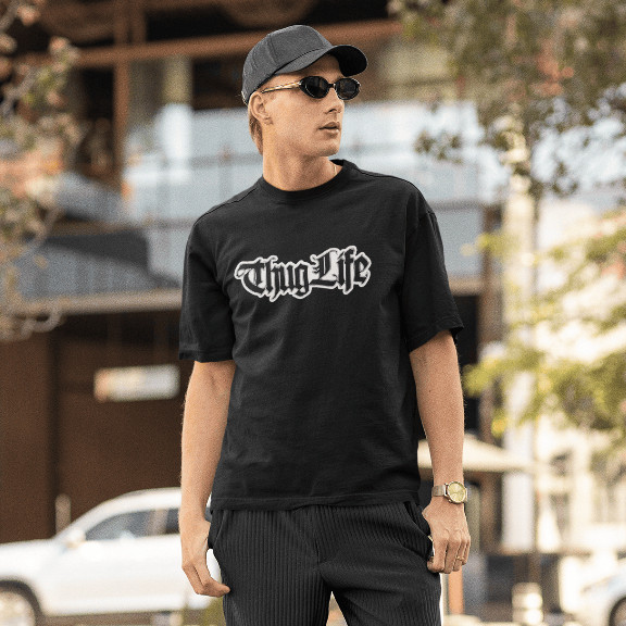 Camiseta Tradicional Thug Life Rap HiP HOP