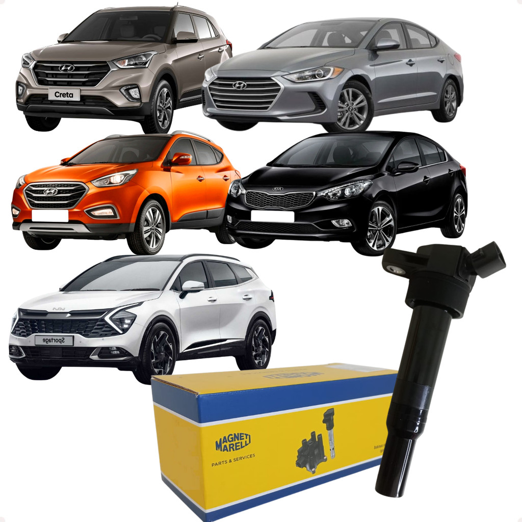 Bobina Ignição Creta Elantra IX35 Cerato Sportage 2.0 16v Flex Magneti Marelli em Oferta na Shopee