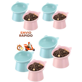 Kit 8 Comedouro/bebedouro Postura Elevado Correta gato cachorro pet altura ideal confortavel em Oferta na Shopee