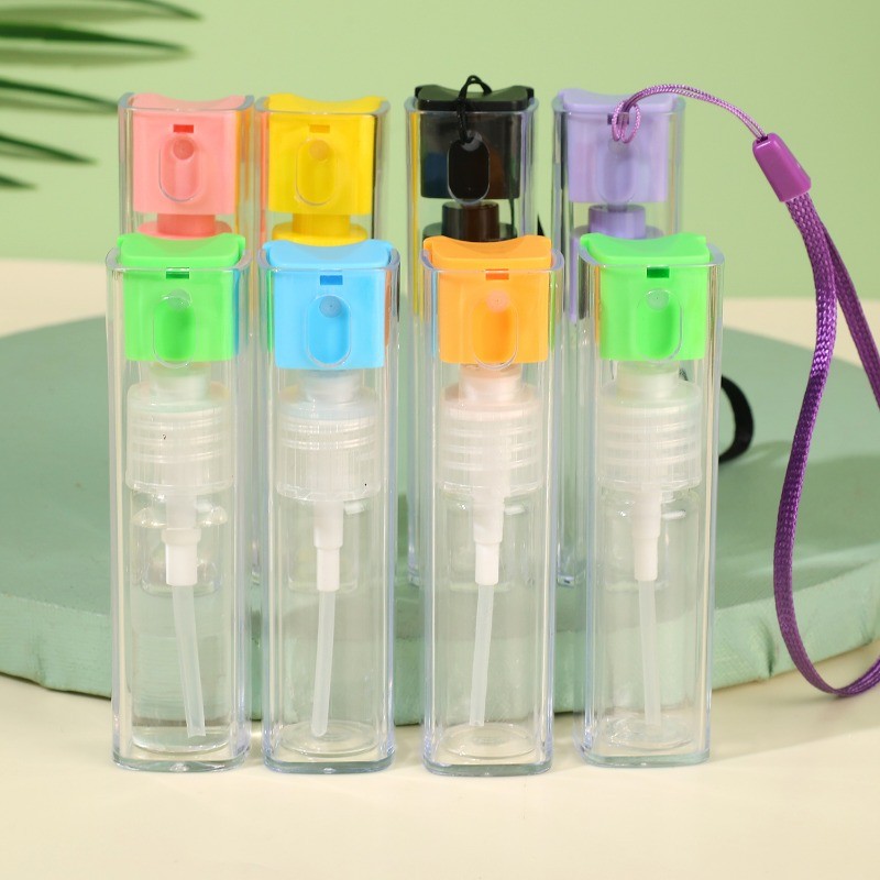 Frasco De Spray De Bomba De Apertar De 1/5 Unidades-Cosmético-Mini Atomizador De Perfume-Recarregável , Portátil-Subenga