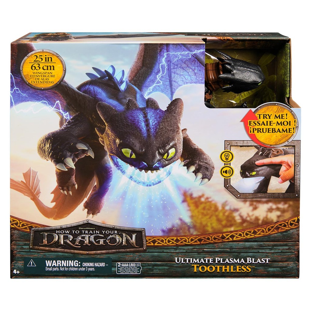Como Treinar o Seu Dragão, Banguela Plasma Blast Luz e Som em Oferta na Shopee