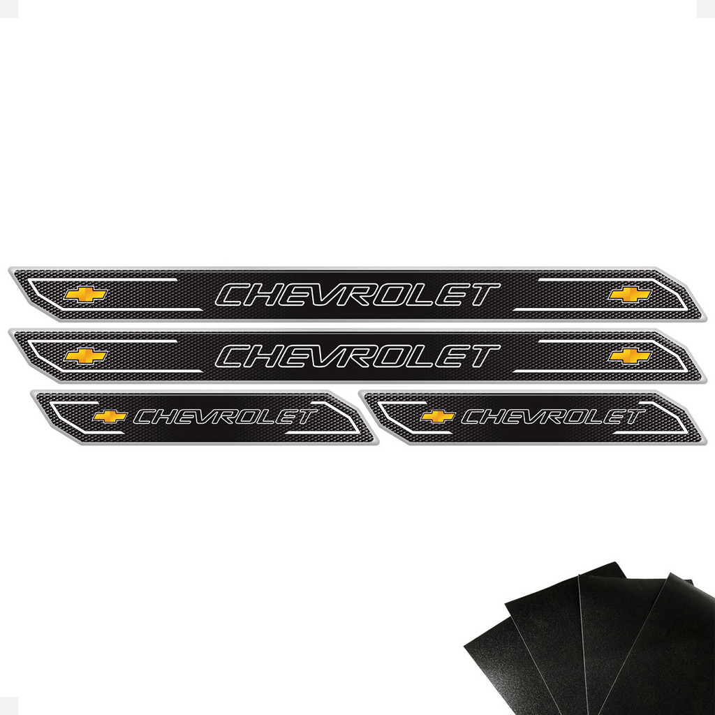 Soleira Diamante Compativel Linha Chevrolet E Protetor Porta