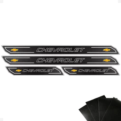 Soleira Diamante Compativel Linha Chevrolet E Protetor Porta