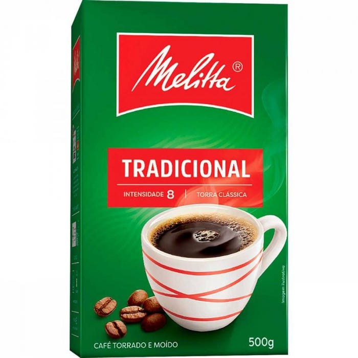 Café Torrado e Moído Tradicional Melitta Caixa 500g em Oferta na Shopee