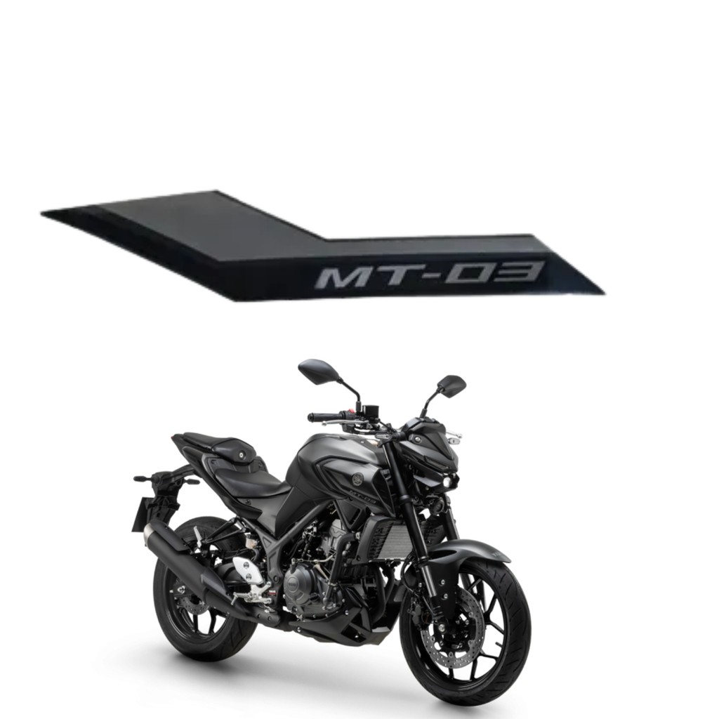 Gráfico Adesivo Aba Tanque Lateral Direito Preto Mt03 Original Yamaha 2022 2023 2024 2025 2026