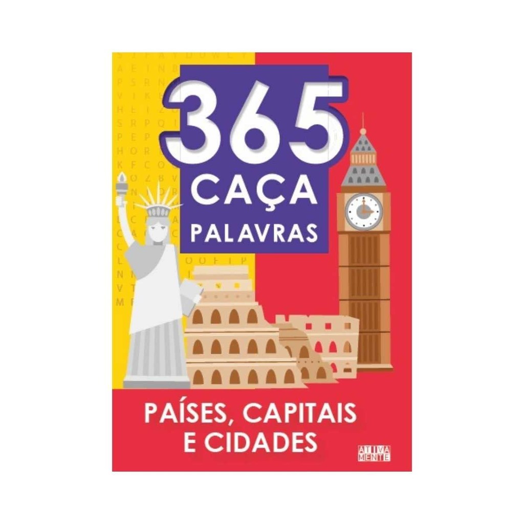 365 Caça-Palavras - Países, capitais e cidades - Books & Magazines