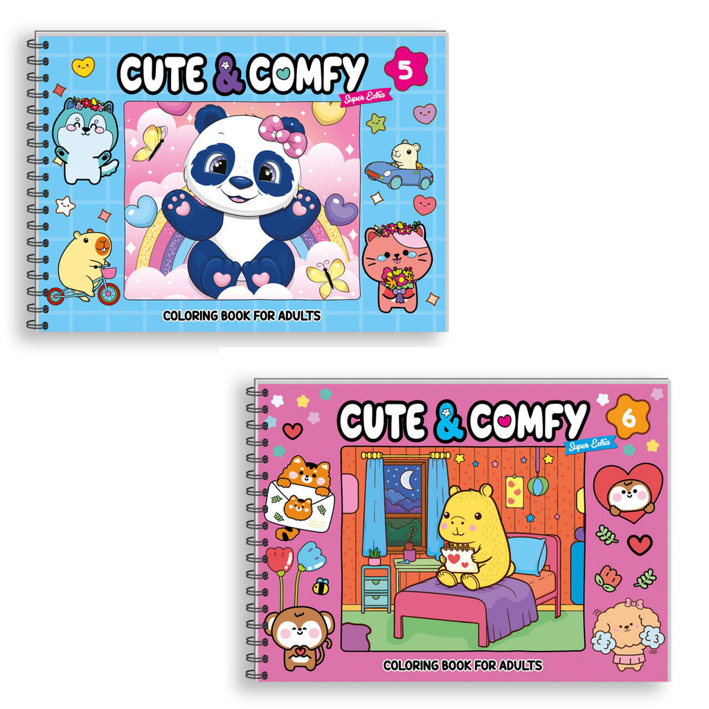 Combo Cute & Comfy Super Extra 03 - Kit com 2 Livros - Capa Dura Holográfica