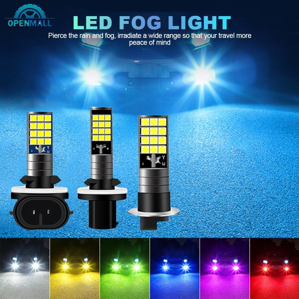 OPENMALL 1Pc 800 881 H3 Farol De Carro Automóvel Lâmpadas LED Com Chip 3030 Luz De Nevoeiro Feixe Alto DRL 12V 6500K Lâm