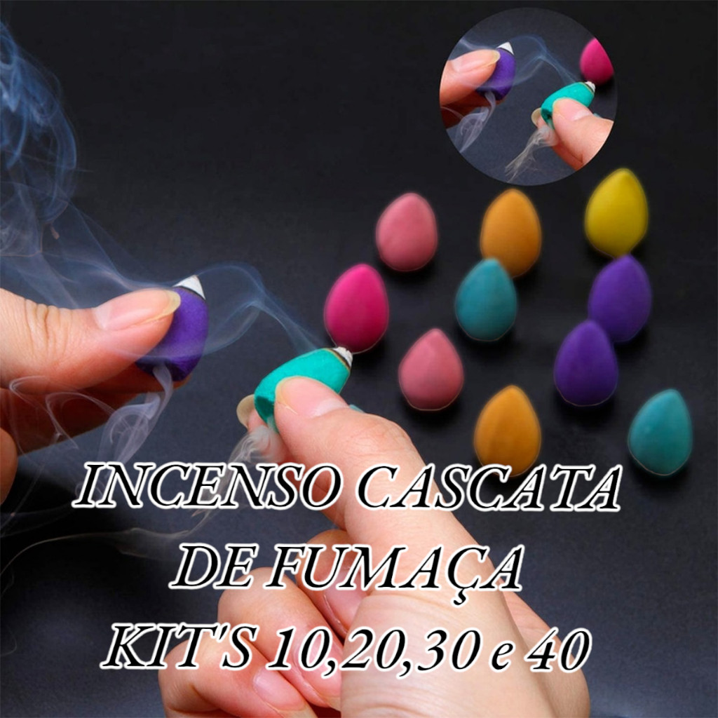 Incenso Cone Cascata Fumaça Para Suporte Escultura Natural Nirvana Longa Duração em Oferta na Shopee