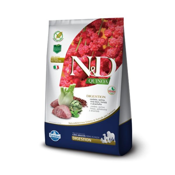 Ração N&D Quinoa Canine Digestion Cordeiro 800g | Alimento para Cães Sensíveis