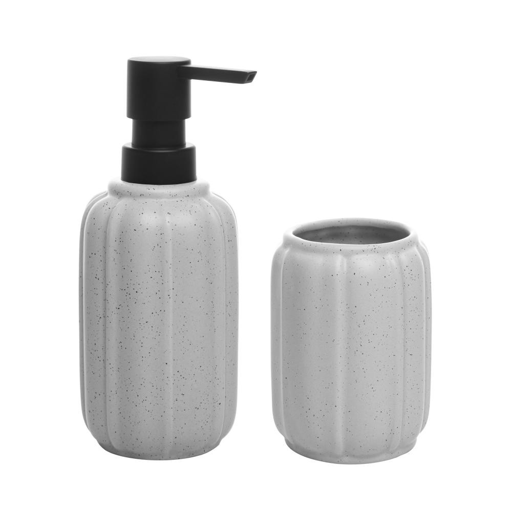 2 Peças para Banheiro Wolff Pumpkin de Cerâmica Branco - Home & Living