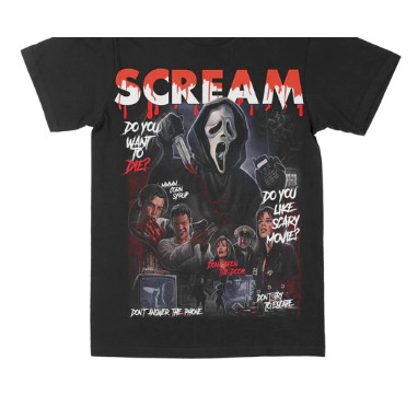 Camiseta Camisa Blusa Unissex Algodão Scream "Don't Answer The Phone em Oferta na Shopee