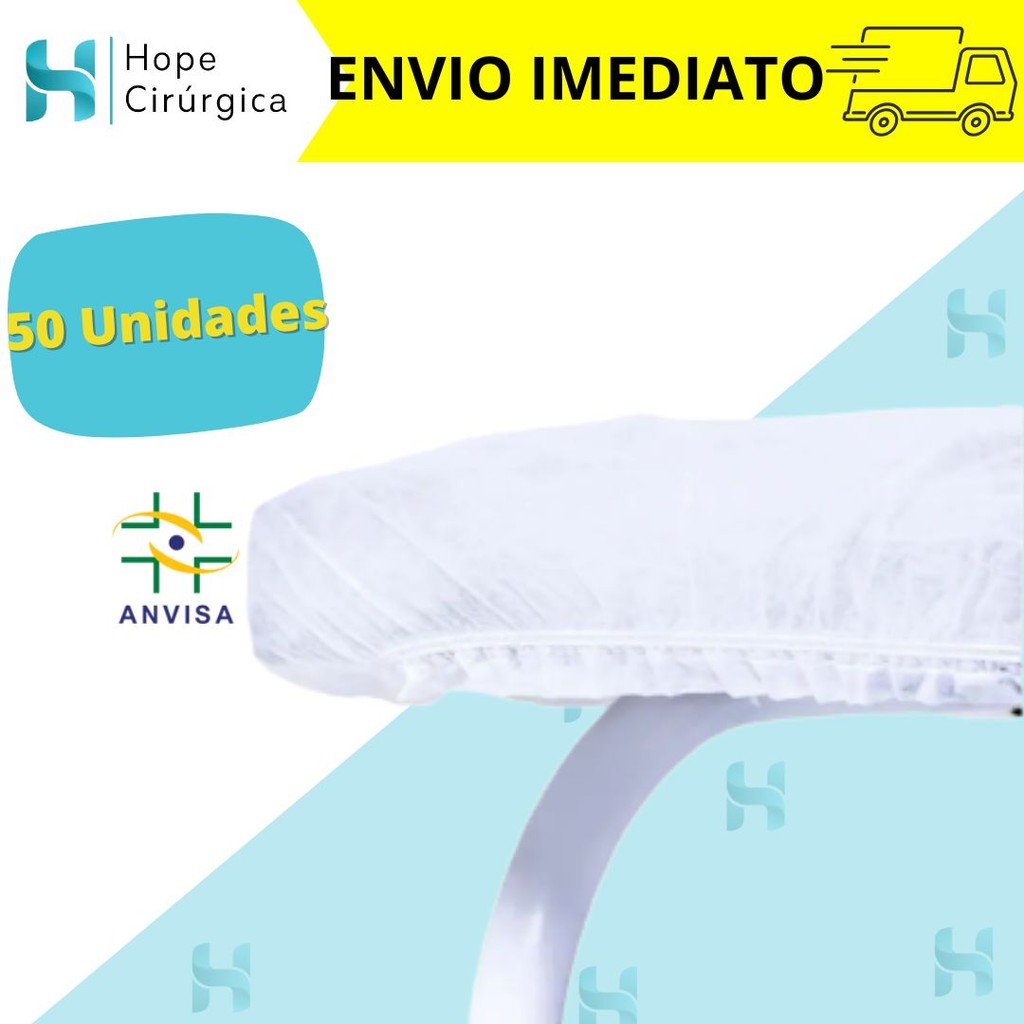 KIT 50 Lençóis Descartável TNT Branco Maca 2,00x0,90 C/ Elástico PREMIUM