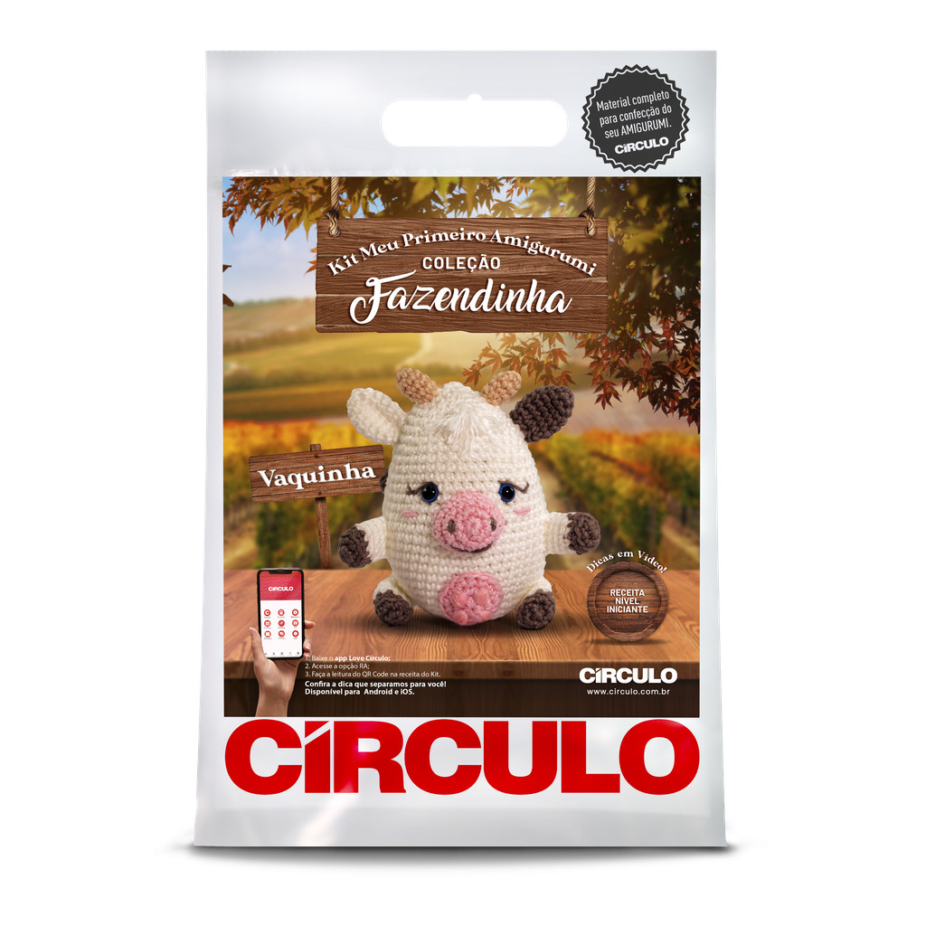 KIT AMIGURUMI - Fazendinha