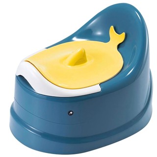 Penico Infantil Azul de Baleia Com Tampa Castela em Oferta na Shopee