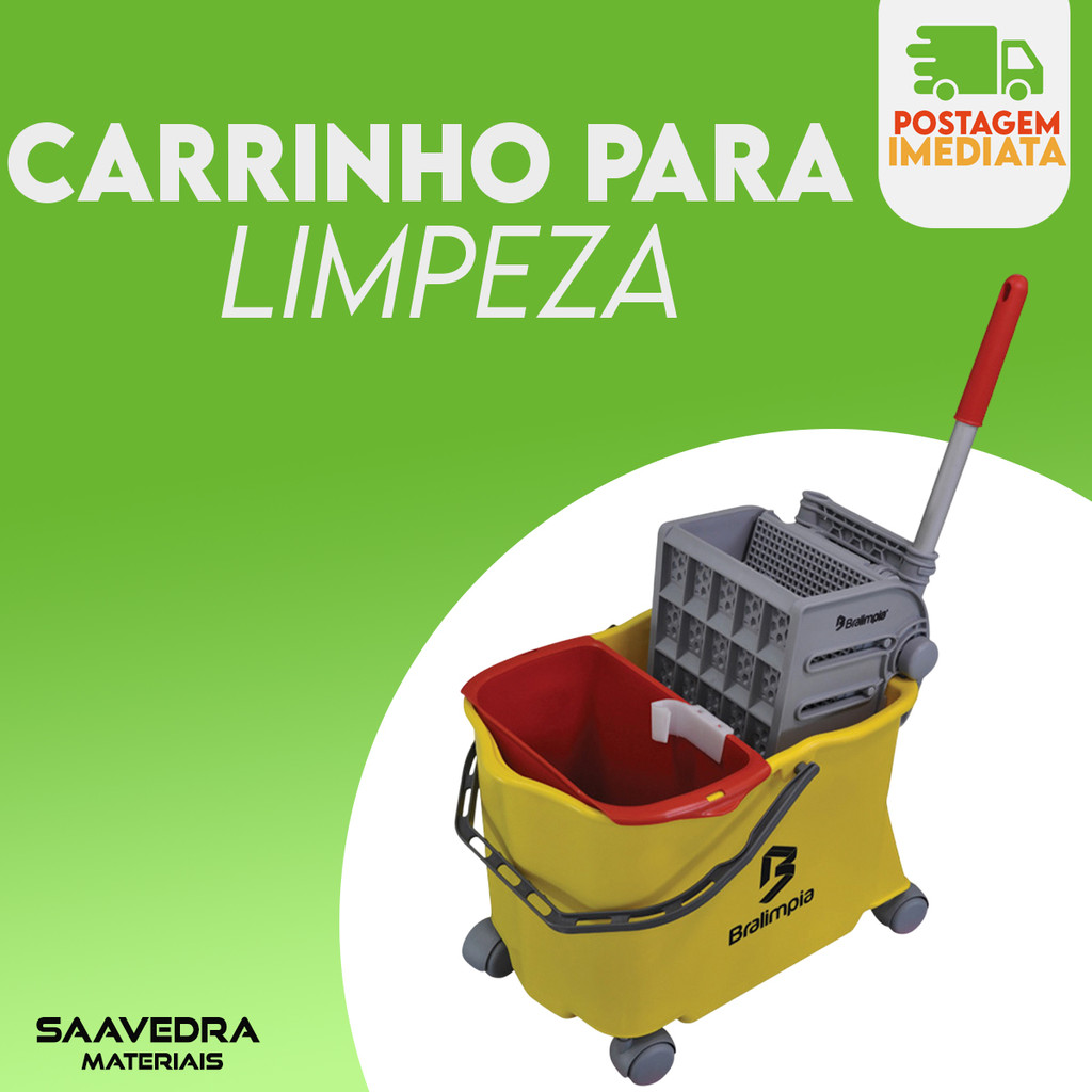 Carrinho Limpeza com Balde 20l e Espremedor