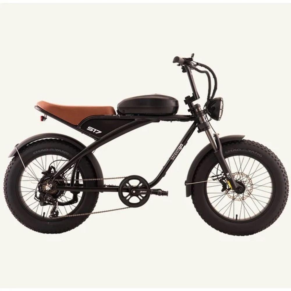 Bicicleta Elétrica Oggi Streetgo 20 S17 Shimano Tourney 7V Preta