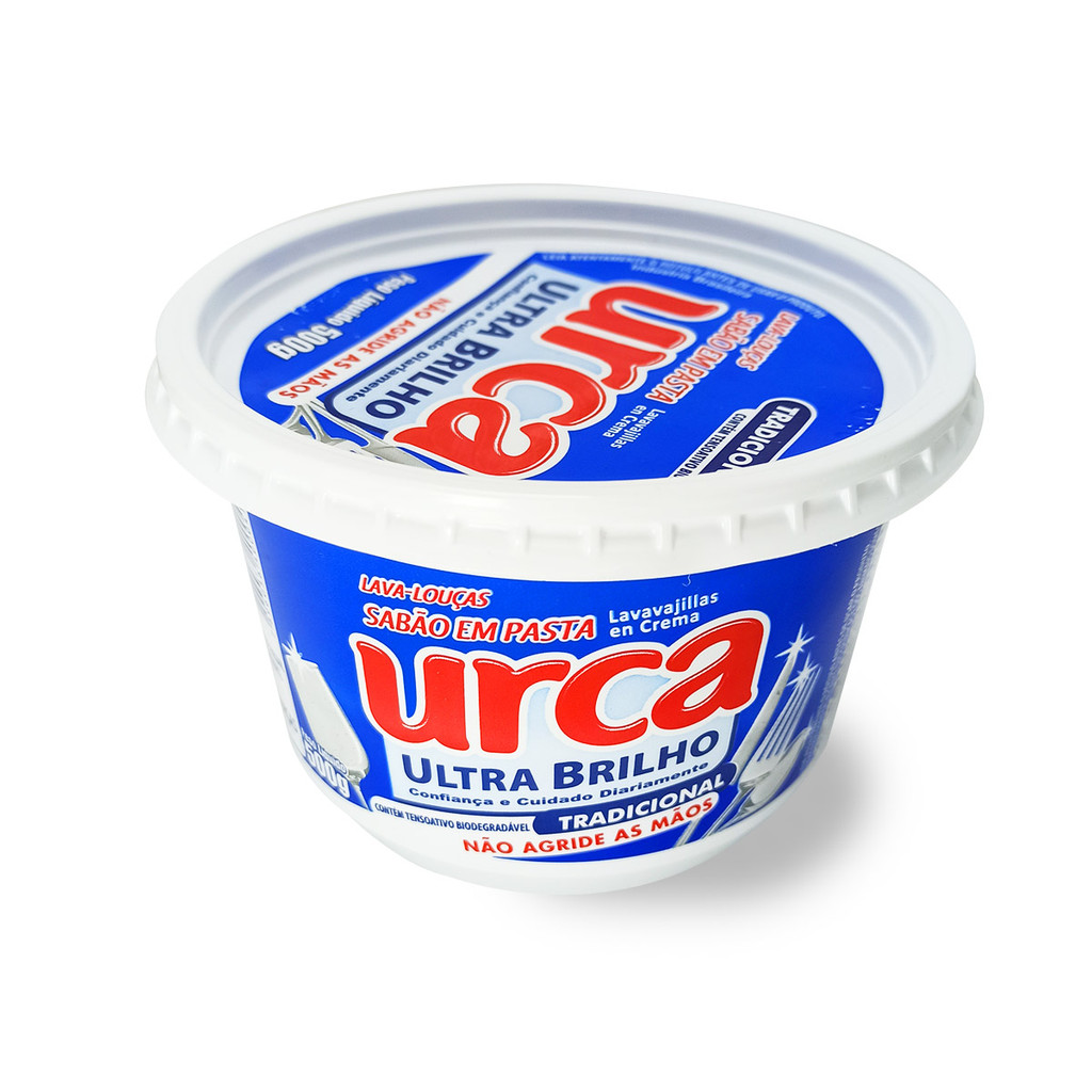 Sabao Em Pasta Urca Ultra Brilho 500Gr Perfeito para Louças Biodegradável
