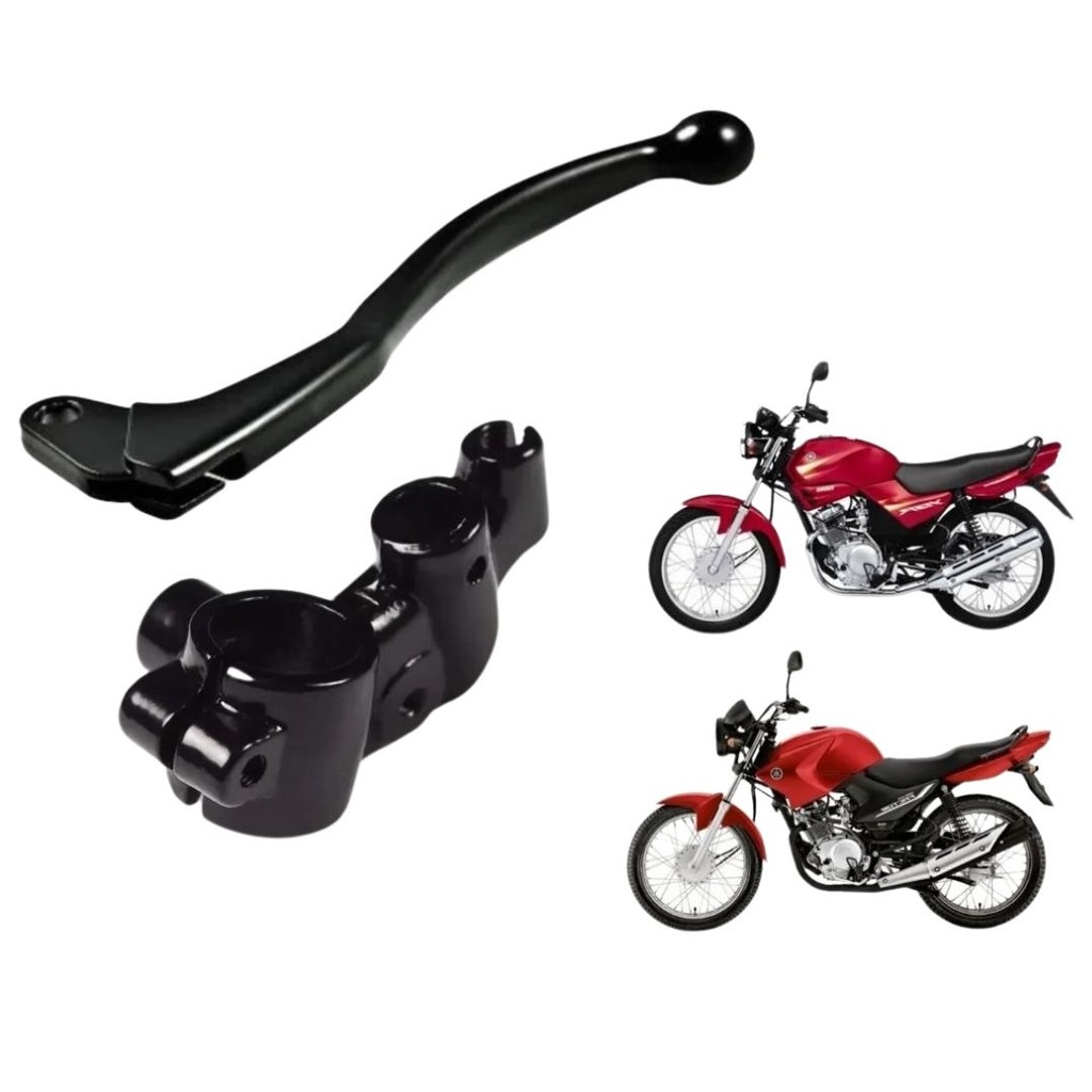 Kit Manicoto + Manete Direito Tambor Ybr / Factor 125 Preto K em Oferta na Shopee