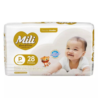 Fralda Mili Love & Care Premium P Com 28 Un - Mili