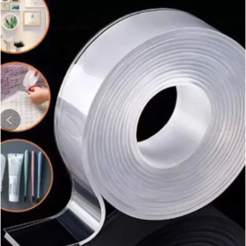 Fita Dupla Face 3M Extra Forte Transparente NanoGel Silicone Mágica Adesiva Cola na Parede Móvel Porta
