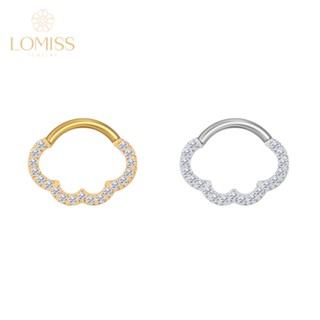 Lomiss Piercing Rook Septril Conch Meia Argola Aço Cirúrgico Nuvem em Oferta na Shopee