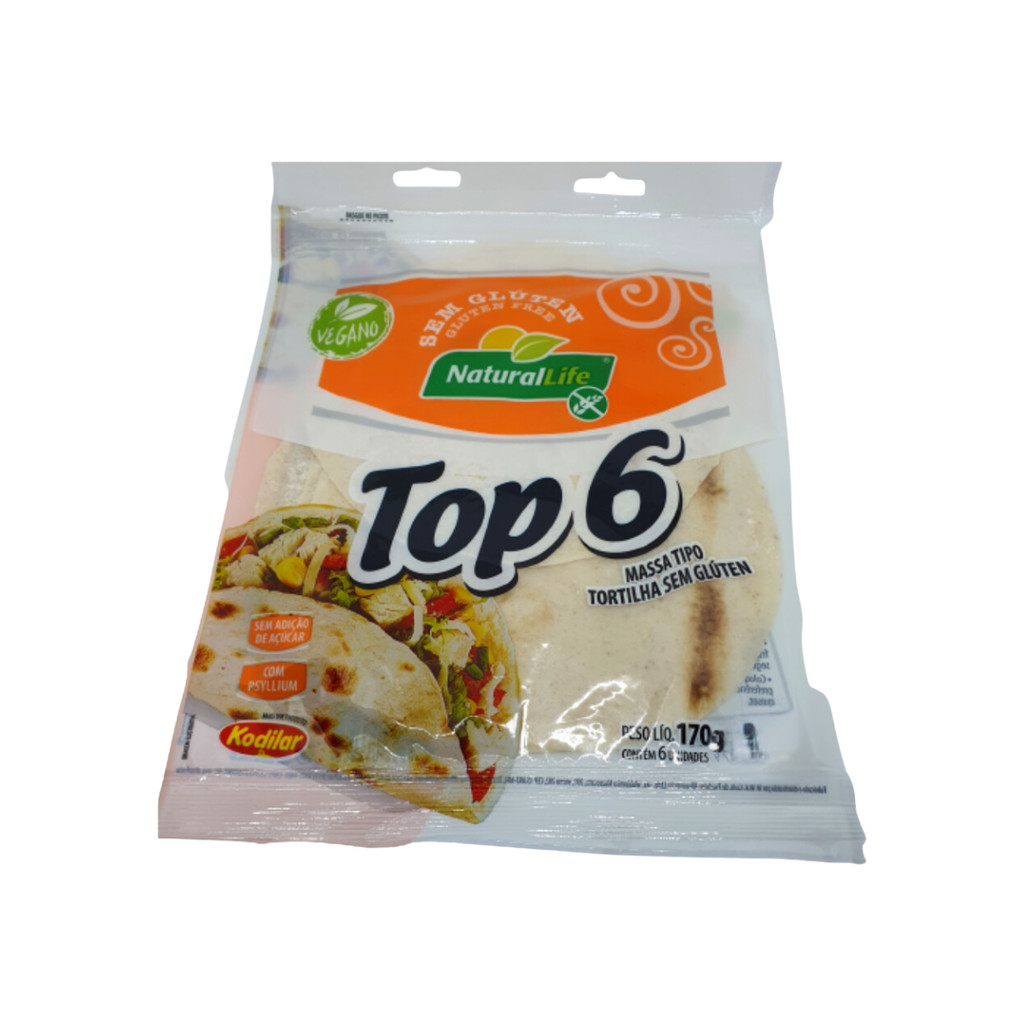 TOP 6 TORTILHAS SEM GLUTEN VEGANA KODILAR 170g em Oferta na Shopee