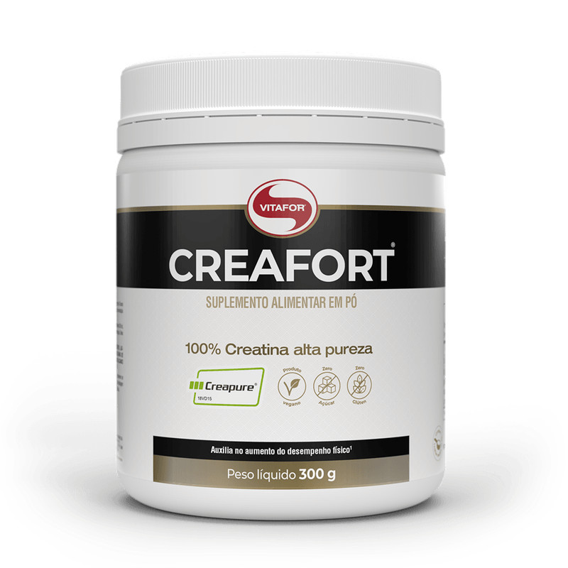 Creatina Creafort Creapure  300g - Vitafor em Oferta na Shopee