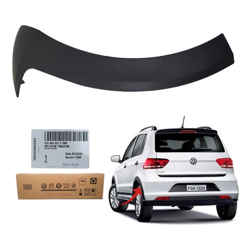Moldura Acabamento Parachoque Traseiro Fox 2019 Original L.e em Oferta na Shopee