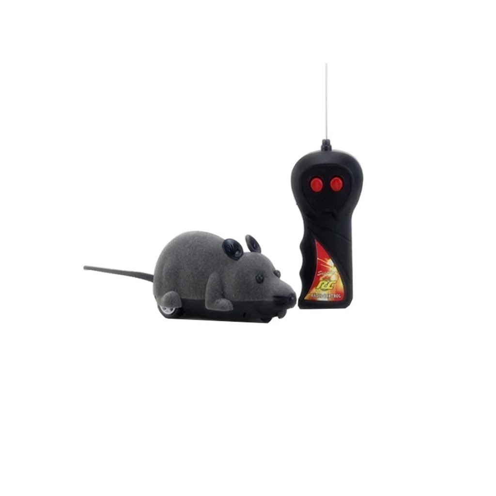 Mini Rato Elétrico de Controle Remoto para Crianças: Diverção de Gato e Cão