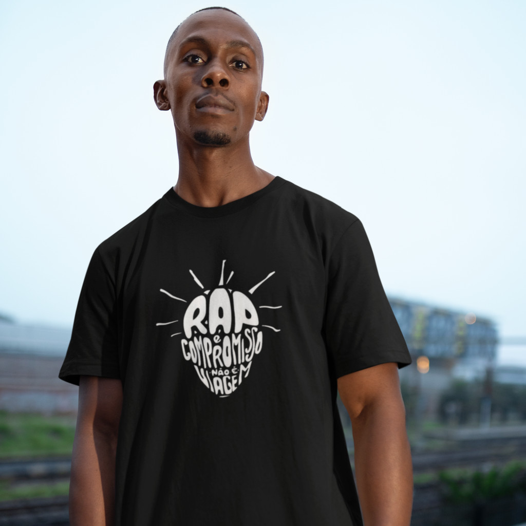 Camiseta Oversized Rapper Sabotagem Compromisso Hip-hop